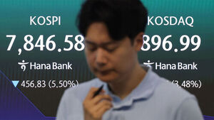 KOSPI Plummets Over 5% Below 8,000 Mark Amid U.S. Tech Stock Shock