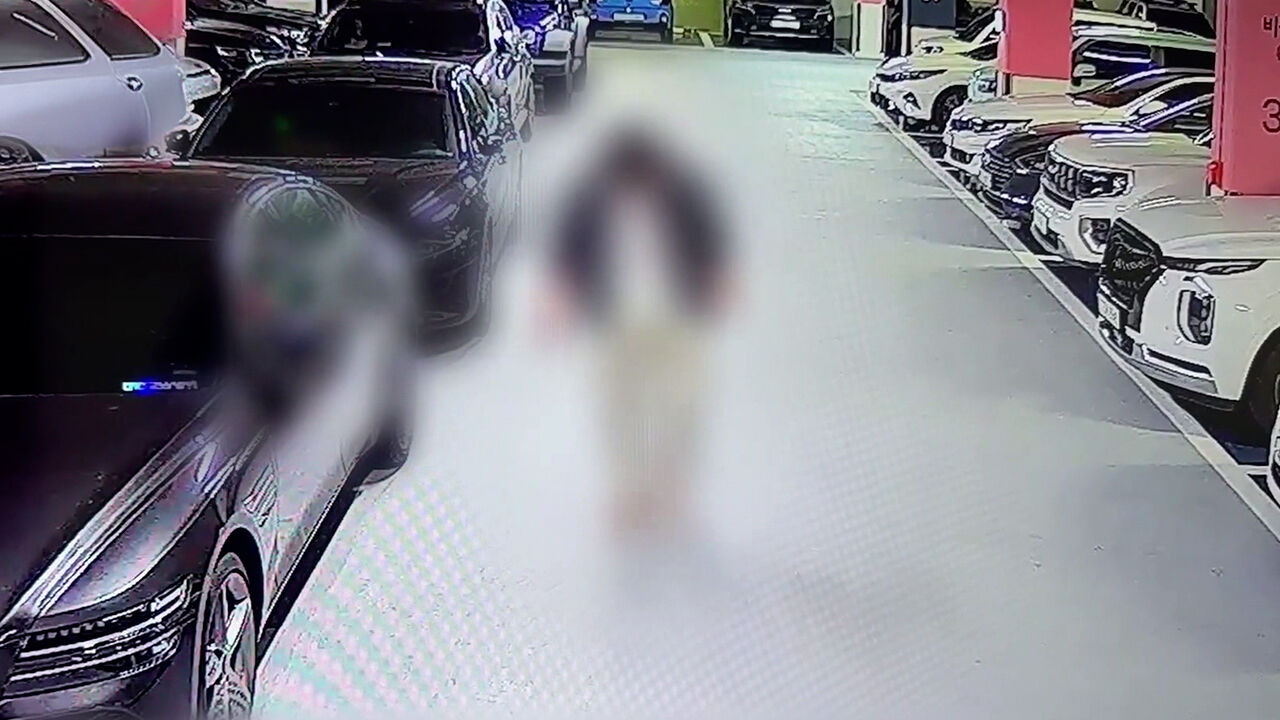 Man using someone else's car parked in a lot without permission