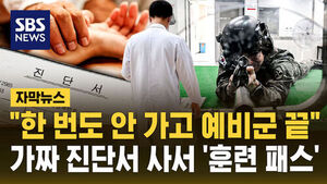 [자막뉴스] "한 번도 안 가고 예비군 끝"&hellip;가짜 진단서 사서 '훈련 패스'
