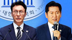 김민석 "자기 정치로 혼선" vs 정청래 "네거티브 안 해"