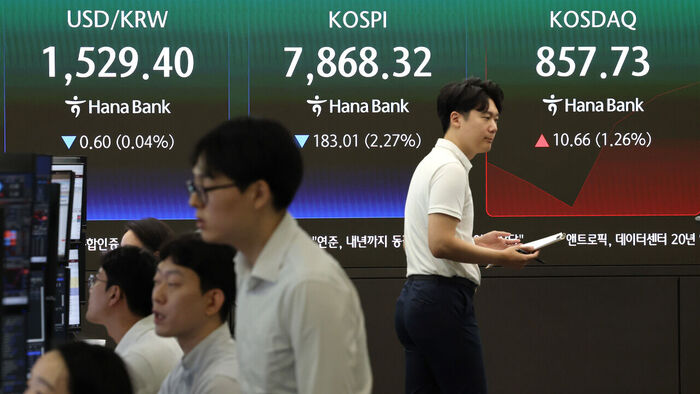 코스피, 8%대 급락&hellip;사이드카 이어 서킷브레이커