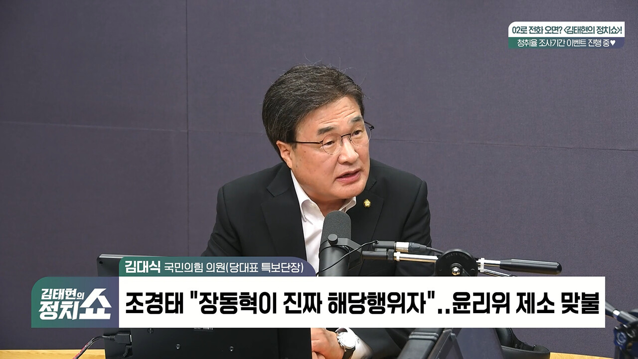 [정치쇼] 김대식 "언론이 물러나라고 할수록 장동혁 더 버텨…친한계 징계? 전선 확대는 말아야"