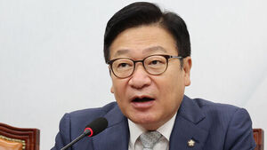 국민의힘 정점식 원내대표가 9일 국회에서 열린 최고위원회의에서 발언하고 있다.