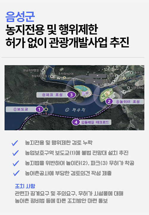 Card news on the audit results of Eumseong County (Photo: Provided by the Board of Audit and Inspection, Yonhap News)