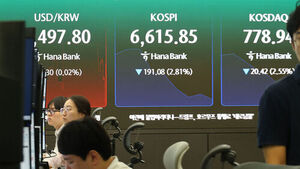 코스닥 장중 5% 급락에 매도 사이드카 발동