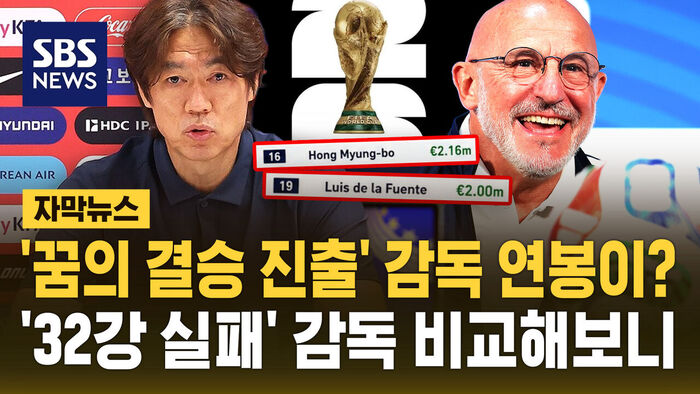 [자막뉴스] '꿈의 결승 진출' 감독 연봉이?&hellip;"역대급 가성비" '32강 실패' 감독과 비교해보니