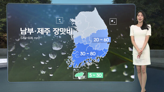 [날씨/XR] 제주&middot;호남 다시 장맛비&hellip;폭염 '주춤'