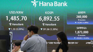 코스피, 6.4% 급락 6,800대 마감&hellip;다시 '7천피' 아래로