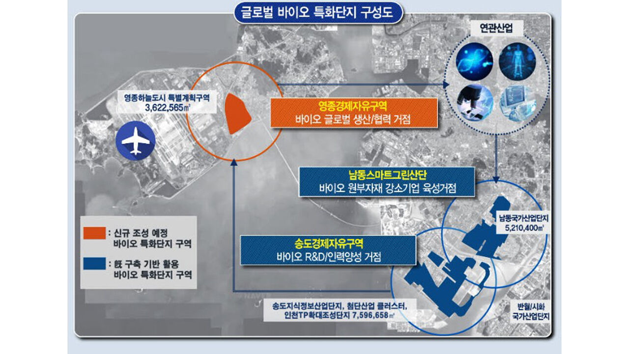 바이오특화단지 구성도 (사진=인천경제자유구역청 제공, 연합뉴스)