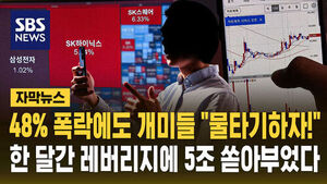48% 폭락에도 "물타기"&hellip;한 달간 레버리지에 5조 부었다