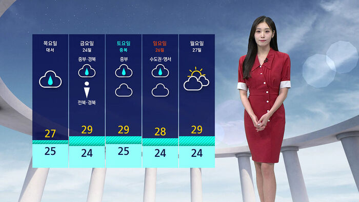 [날씨] 먹구름 가득 우중충한 하늘&hellip;중부지방 낮까지 비