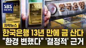 [자막뉴스] 한국은행 13년 만에 금 산다&hellip;"환경 변했다" '결정적' 근거