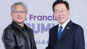 President Lee and Jensen Huang Meet... "SK and Nvidia to Cooperate on $500 Billion Partnership"