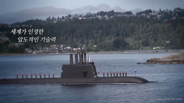 Video produced by Hanwha Ocean after failing in the Canadian submarine project
