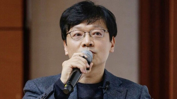 Smilegate Hope Studio Chairman Kwon Hyuk-bin speaking (Photo: Yonhap News)
