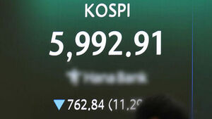 KOSPI Plunges Below 6,000 Intraday As Foreigners Net-Sell 5 Trillion Won in Samsung, SK Hynix