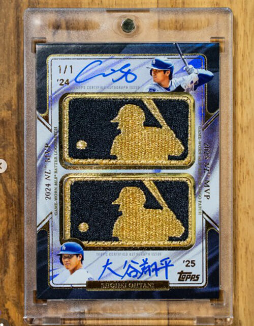 Ohtani baseball card and gold patch sold for 15.8 billion won (Photo: Capture from Topps social media account, Yonhap News)