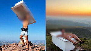 "Thought People Would Want to Take Pictures"&hellip; Bathtub Abandoned at Mountain Peak?