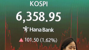 Kospi Rebounds 1.6% to Close in 6,300 Range; Kosdaq Surges 5.9%
