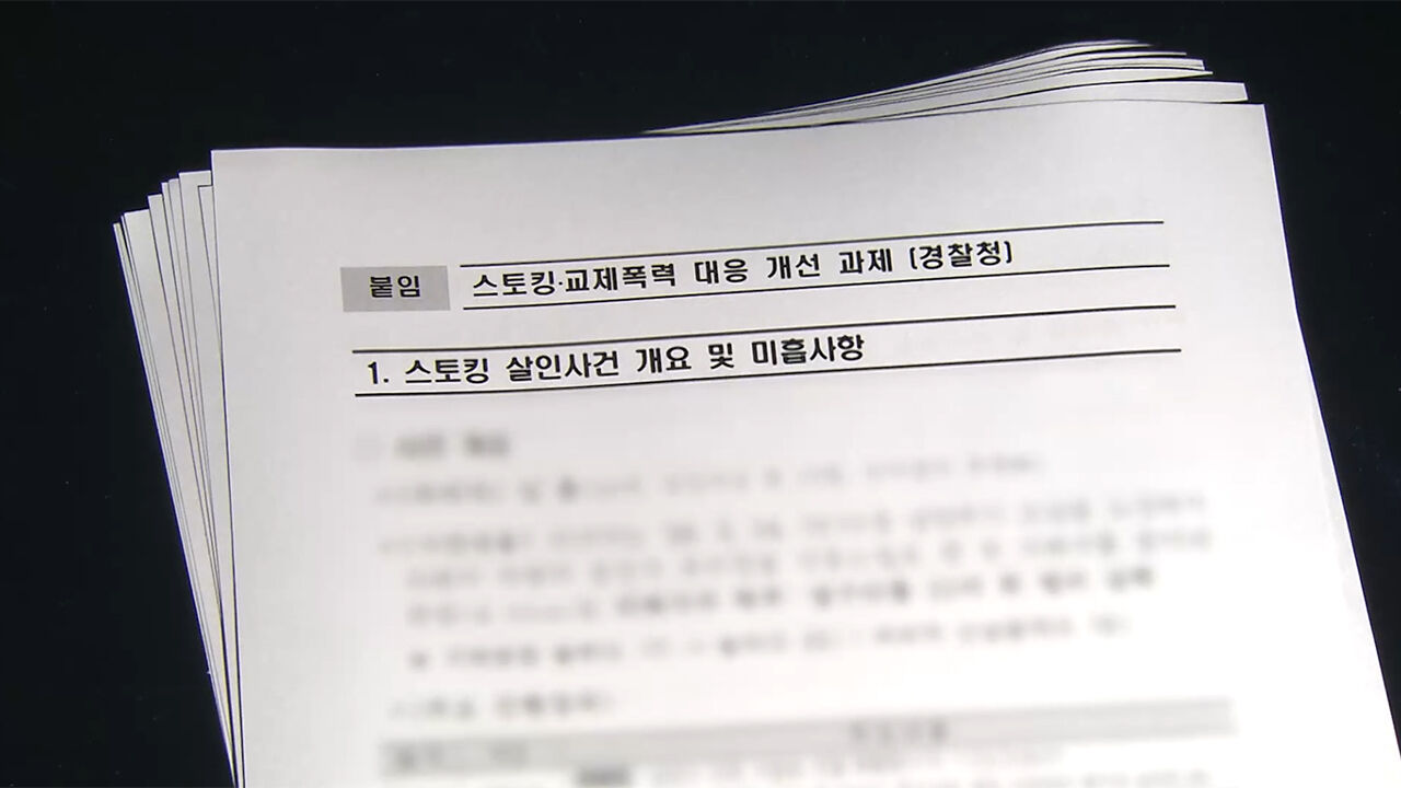 스토킹 교제폭력 대응 개선 과제(경찰청)