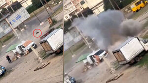 Outrage in Ukraine as Kamikaze Drone Chases and Blasts Begging Merchant