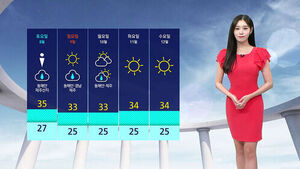 Extreme Heat Continues with Highs Reaching 39°C in Seoul, Yeoju, and Jeonju; Rain Expected on East Coast Tomorrow