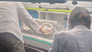 Carrying Incubator and Pleading for Help... Miracle Saves 2-Day-Old Newborn