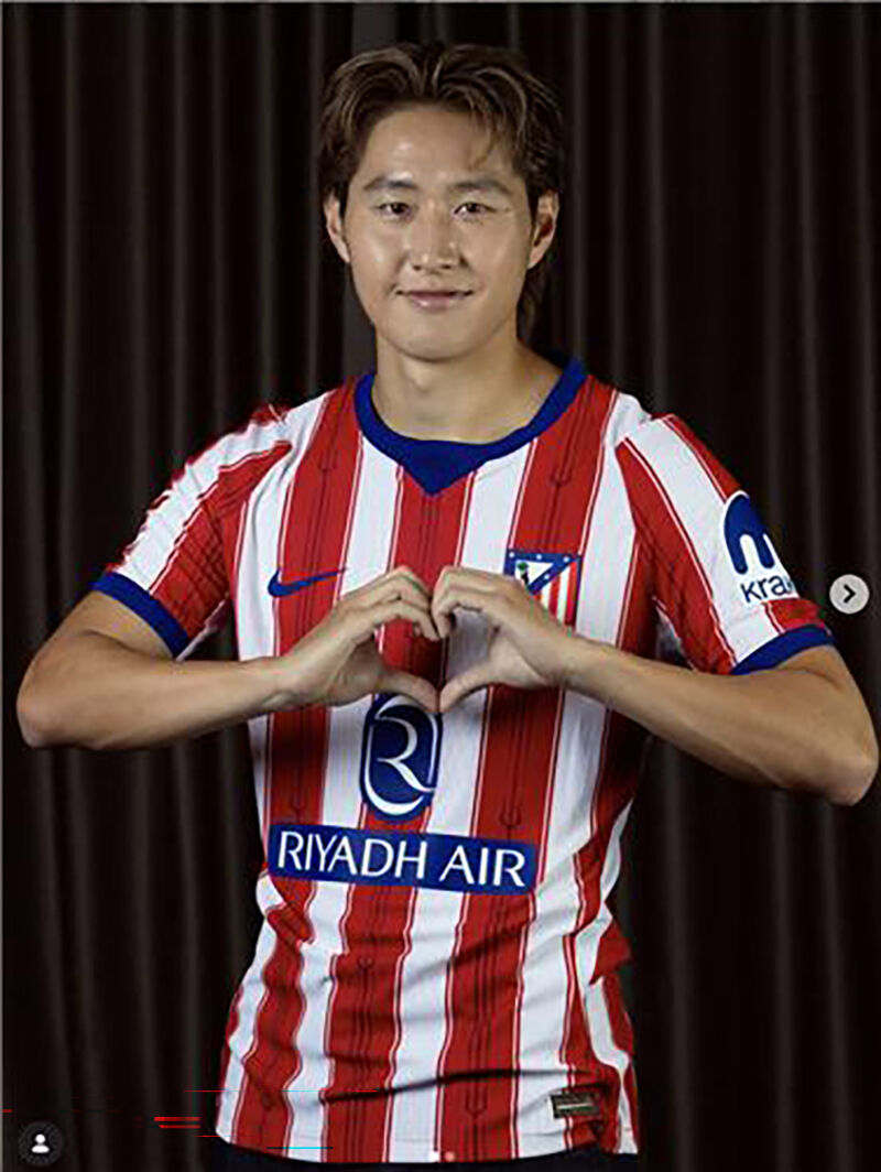 Lee Kang-in (Photo: Captured from Atletico Madrid club SNS, Yonhap News)