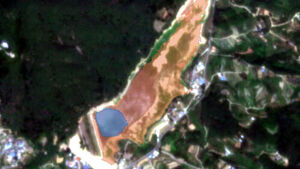 Southern South Korea Seen From Space: Dried-Up Reservoir Beds Exposed Clearly