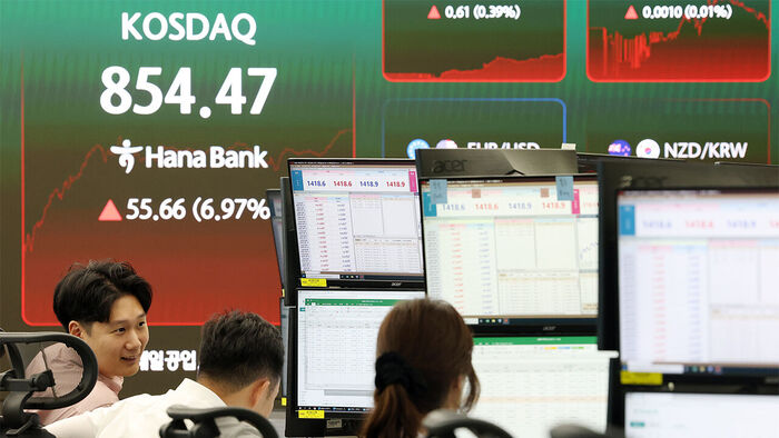 코스닥, 6.97%↑&hellip;코스피는 3거래일 만에 소폭 반등