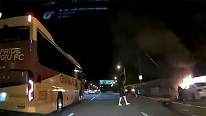 Gwangju FC Players Rescue Driver From Burning Car, Set to Receive K League Commendation