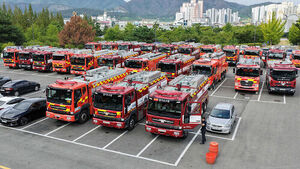 200 Fire Water Tankers Gather in Gyeongnam to Supply Water to Drought-Stricken Areas