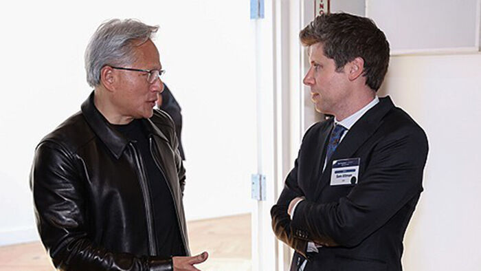 Nvidia CEO Jensen Huang and OpenAI CEO Sam Altman