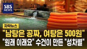 Free Towels for Men, 500 Won for Women: NHRC Rules Bathhouse Practice Is Gender Discrimination