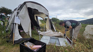 Tents Abandoned for Over a Year Cleared... Chungju Cracks Down on Illicit Camping