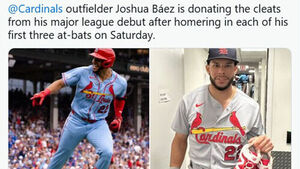 MLB History Maker Báez Donates Spikes Worn in Historic 3-Homer Debut to Hall of Fame