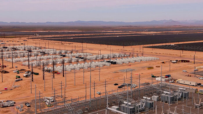 Massive power generation complex in Phoenix, Arizona, U.S.