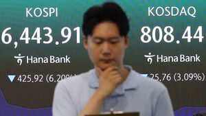 코스피, 장 초반 5∼6%대 급락세&hellip;'매도 사이드카' 발동