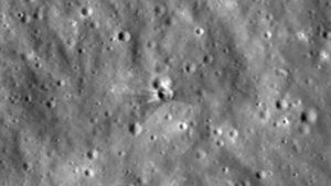 NASA Releases Photos of Crater Formed by Falcon 9 Rocket Debris Impact on Moon