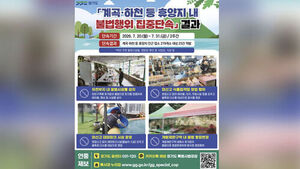Gyeonggi Special Judicial Police Crack Down on 19 Illegal Businesses Occupying Valleys and Streams