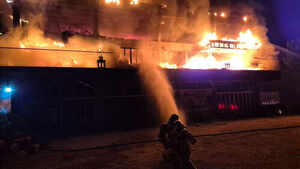 Fire at Yangyang Battery Repair Shop Causes Around 400 Million Won in Property Damage