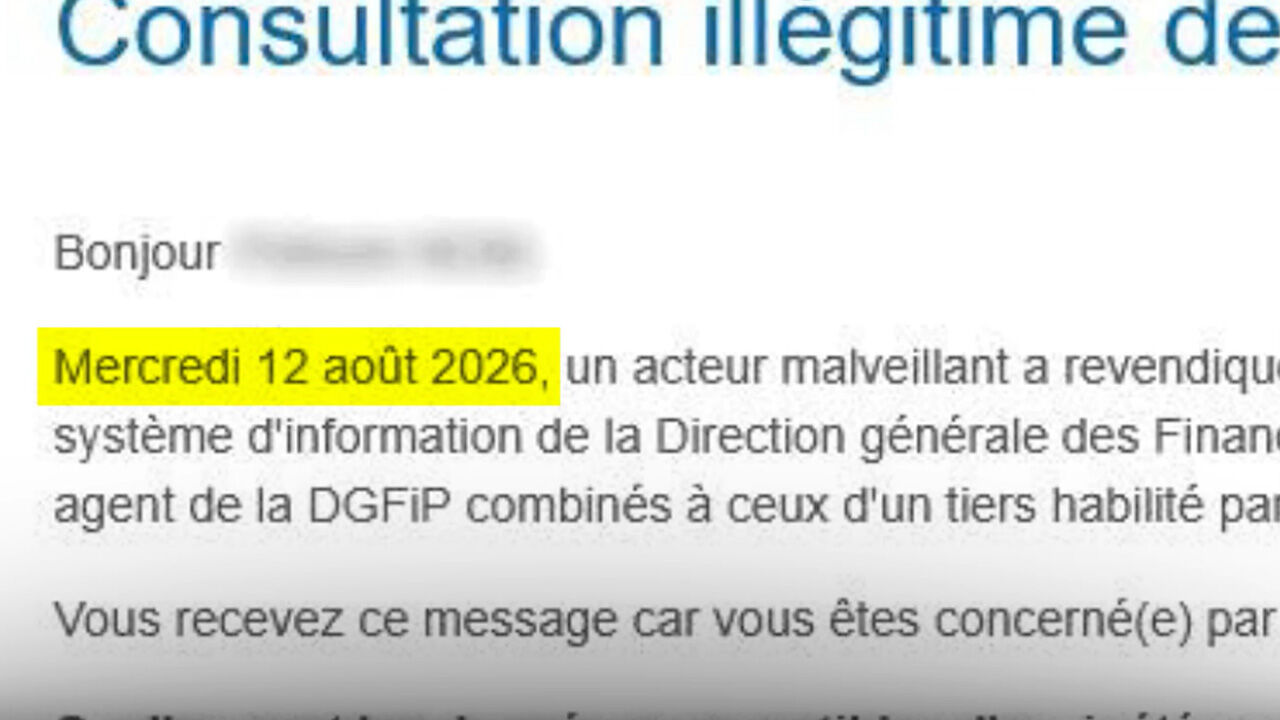 Personal data hacking notification text message