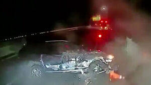Drunk Driver Crashes SUV Into Tow Truck on Highway, Bounces Off
