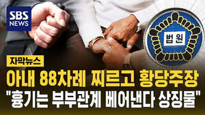 "흉기는 그냥 상징물"&hellip;아내 88차례 찌르고 황당 주장