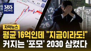 평균 16억인데 "지금이라도!"&hellip;2030 삼킨 공포증