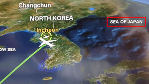 Foreign Airlines Mark 'Sea of Japan' on In-Flight Maps... "Must Be Corrected to East Sea"