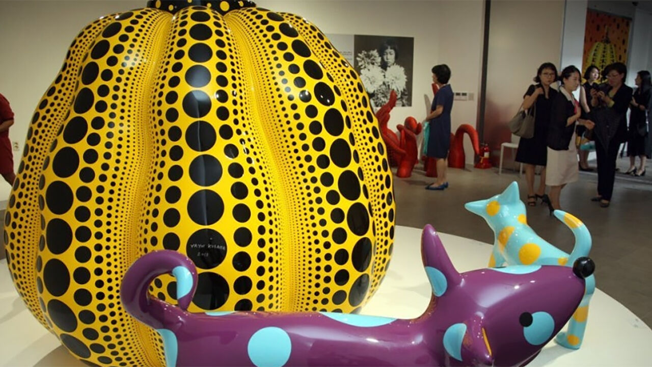 Yayoi Kusama's 'Pumpkin' / Yonhap News File Photo