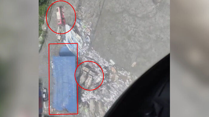 흙더미에 묻힌 채&hellip;'한국인 실종 추정 지점' 영상 나왔다