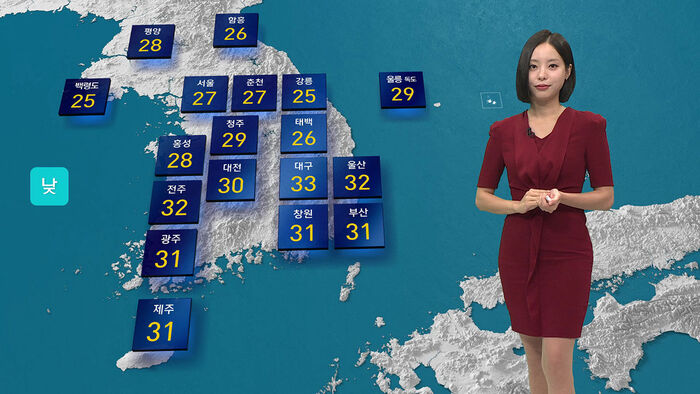 [날씨] 중부 오전까지 강한 비&hellip;남부 33도 무더위
