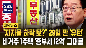[자막뉴스] "지지율 하락 때문?" 29일 만 '유턴'&hellip;비거주 1주택 '종부세 공제 12억' 원상복구